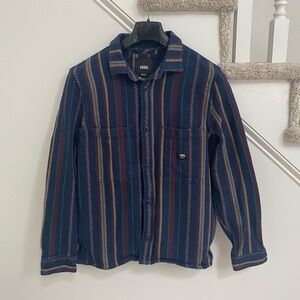 Van’s Men’s Clay LS Long Sleeved Thick Flannel Shacket Shirt Sz M